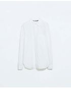 Zara Casual Poplin Shirt - Lyst