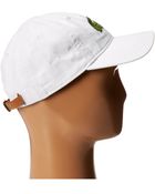 Lacoste Large Croc Gabardine Cap - Lyst
