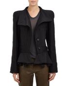 Isabel Marant Polished Twill Janey Peplum Jacket - Lyst