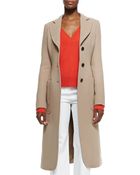 Derek Lam Brushed Double-Face Crepe Coat - Lyst