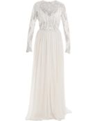 Elie Saab Beaded Top Dress - Lyst