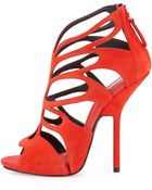Giuseppe Zanotti Suede Caged High-Heel Sandal - Lyst