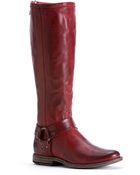 Frye Phillip Harness Wide Calf Riding Boots - Lyst