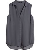 H&M Sleeveless Blouse - Lyst