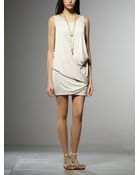 Patrizia Pepe Short Dress In Viscose Crepè Stretch - Lyst