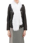 Barneys New York Fur Scarf - Lyst