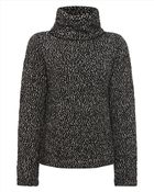 Jaeger Knitted Cowl Neck Sweater - Lyst