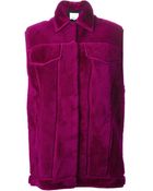 3.1 Phillip Lim Boxy Fur Gilet - Lyst