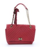 Lanvin Red Quilted Leather Large 'Happy' Shoulder Bag - Lyst