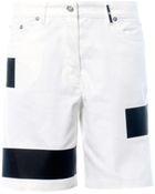 Kenzo Coatedstripe Denim Shorts - Lyst