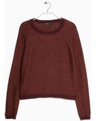 Mango Striped Alpaca Wool-Blend Sweater - Lyst