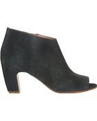 Maison Martin Margiela Peep-Toe Side-Zip Ankle Boots - Lyst