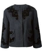 Dolce & Gabbana Floral Applique Jacket - Lyst
