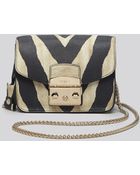 Furla Crossbody Metropolis Zebra Print Mini - Lyst