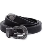 Forever 21 Western Faux Leather Skinny Belt - Lyst