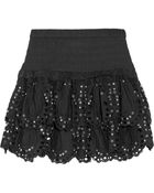 Michael Michael Kors Studded Eyelet Mini Skirt - Lyst