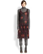 A Detacher Pleated Lace Dress - Lyst