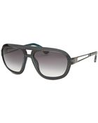 Tod's Square Dark Grey Sunglasses - Lyst