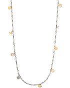 Tory Burch Logo Charm Necklace - Lyst