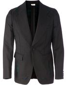 Comme Des Garçons Tartan Panel Blazer - Lyst