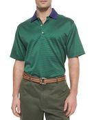 Peter Millar Dotted Cotton Polo Shirt - Lyst