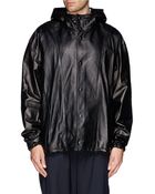3.1 Phillip Lim Adjustable Hood Leather Jacket - Lyst