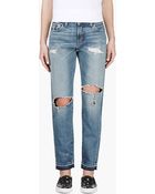 Levi's Blue Customized Abe 505 Jeans - Lyst