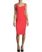 Zac Posen Cap-Sleeve Binding Sheath Dress - Lyst