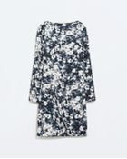 Zara Printed Dress - Lyst