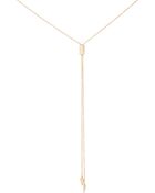 Loren Stewart Gold Lariat With Arrowhead Charms - Lyst