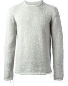 Poeme Bohemien Thin Trimming Detailed Sweater - Lyst