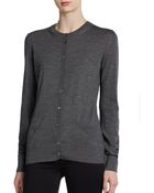 Dolce & Gabbana Virgin Wool Button Front Cardigan - Lyst