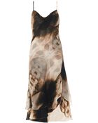 Haute Hippie Xray Print Slip Dress - Lyst