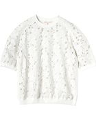 Rebecca Taylor Embroidered Floral Top - Lyst