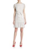 RED Valentino Floral-Print Silk Dress - Lyst