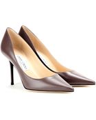 Jimmy Choo Agnes Leather Pumps - Lyst