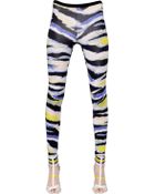 Just Cavalli Tiger Printed Techno Twill Leggings - Lyst
