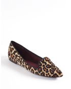 Nine West Sossi Leather Smoking Flats - Lyst
