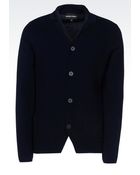 Emporio Armani Single-Breasted Knit Jacket - Lyst