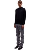 Saint Laurent Mens Merino Wool Roll Neck Sweater - Lyst