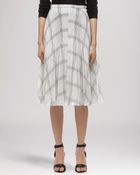 Whistles Skirt Ellie Grid Print Pleated - Lyst