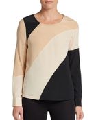 Diane von Furstenberg Seraphina Silk-Crepe Top - Lyst
