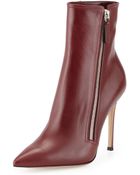 Gianvito Rossi Leather Pointed-Toe Bootie - Lyst