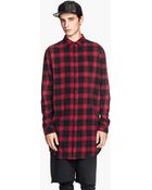 H&M Long Flannel Shirt - Lyst