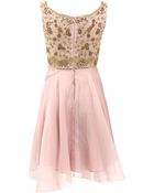 Notte By Marchesa Silk Organza Cocktail Dress - Lyst