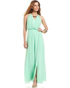 Vince Camuto Sleeveless Blouson Maxi Dress - Lyst