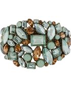 Betsey Johnson Crystallized Gemstone Bangle Bracelet - Lyst