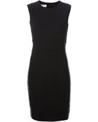 Pinko Fitted Side Panel Dress - Lyst