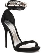 Alexander McQueen Metal Snake Ankle Strap Sandal - Lyst