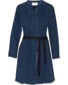 Etoile Isabel Marant Fany Textured-Denim Coat - Lyst